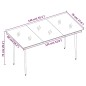 vidaXL Set comedor de jardín 7 pzas y cojines ratán sintético y vidrio vidaXL Set comedor de jardín 7 pzas y cojines ratán sintético y vidrio