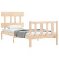 vidaXL Estructura de cama con cabecero madera maciza vidaXL Estructura de cama con cabecero madera maciza