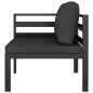 vidaXL Set muebles de jardín 9 pzas y cojines aluminio gris antracita vidaXL Set muebles de jardín 9 pzas y cojines aluminio gris antracita