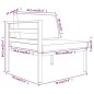 vidaXL Set muebles de jardín 9 pzas y cojines aluminio gris antracita vidaXL Set muebles de jardín 9 pzas y cojines aluminio gris antracita