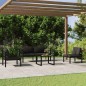 vidaXL Set muebles de jardín 5 pzas y cojines aluminio gris antracita vidaXL Set muebles de jardín 5 pzas y cojines aluminio gris antracita