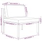 vidaXL Set muebles de jardín 5 pzas y cojines aluminio gris antracita vidaXL Set muebles de jardín 5 pzas y cojines aluminio gris antracita