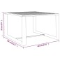vidaXL Set muebles de jardín 5 pzas y cojines aluminio gris antracita vidaXL Set muebles de jardín 5 pzas y cojines aluminio gris antracita