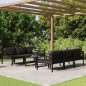 vidaXL Set muebles de jardín 7 pzas y cojines aluminio gris antracita vidaXL Set muebles de jardín 7 pzas y cojines aluminio gris antracita