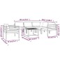vidaXL Set muebles de jardín 7 pzas y cojines aluminio gris antracita vidaXL Set muebles de jardín 7 pzas y cojines aluminio gris antracita