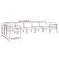 vidaXL Set muebles de jardín 7 pzas y cojines aluminio gris antracita vidaXL Set muebles de jardín 7 pzas y cojines aluminio gris antracita