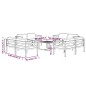 vidaXL Set muebles de jardín 9 pzas y cojines aluminio gris antracita