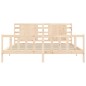 vidaXL Estructura de cama con cabecero madera maciza 200x200 cm