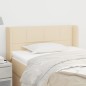vidaXL Cabecero de tela color crema 103x16x78/88 cm vidaXL Cabecero de tela color crema 103x16x78/88 cm