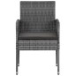 vidaXL Juego de comedor de jardín 5 piezas ratán sintético gris vidaXL Juego de comedor de jardín 5 piezas ratán sintético gris