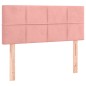 vidaXL Cabecero con LED de terciopelo rosa 100x5x78/88 cm vidaXL Cabecero con LED de terciopelo rosa 100x5x78/88 cm
