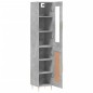 vidaXL Aparador de madera contrachapada gris hormigón 34,5x34x180 cm vidaXL Aparador de madera contrachapada gris hormigón 34,5x34x180 cm