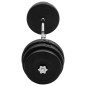 vidaXL Mancuerna curl con discos 90 kg vidaXL Mancuerna curl con discos 90 kg