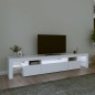 vidaXL Mueble de TV con luces LED blanco 215x36,5x40 cm vidaXL Mueble de TV con luces LED blanco 215x36,5x40 cm