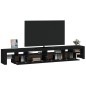 vidaXL Mueble de TV con luces LED Negro 260x36,5x40 cm vidaXL Mueble de TV con luces LED Negro 260x36,5x40 cm