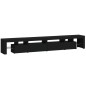 vidaXL Mueble de TV con luces LED Negro 260x36,5x40 cm vidaXL Mueble de TV con luces LED Negro 260x36,5x40 cm