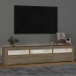 vidaXL Mueble de TV con luces LED roble Sonoma 180x35x40 cm vidaXL Mueble de TV con luces LED roble Sonoma 180x35x40 cm