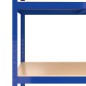 vidaXL Estantería 5 niveles 2 uds acero y madera contrachapada azul vidaXL Estantería 5 niveles 2 uds acero y madera contrachapada azul
