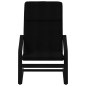 vidaXL Sillón de relax con taburete tela negro vidaXL Sillón de relax con taburete tela negro