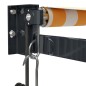 vidaXL Toldo retráctil automático amarillo y blanco 4x3 m vidaXL Toldo retráctil automático amarillo y blanco 4x3 m