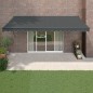 vidaXL Toldo retráctil automático gris antracita 5x3 m vidaXL Toldo retráctil automático gris antracita 5x3 m