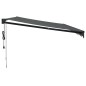 vidaXL Toldo retráctil automático gris antracita 5x3 m vidaXL Toldo retráctil automático gris antracita 5x3 m