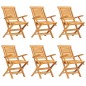 vidaXL Juego de comedor de jardín 7 piezas madera maciza de teca vidaXL Juego de comedor de jardín 7 piezas madera maciza de teca