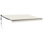 vidaXL Toldo retráctil automático color crema 4x3 m vidaXL Toldo retráctil automático color crema 4x3 m