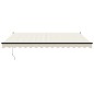vidaXL Toldo retráctil automático color crema 4x3 m vidaXL Toldo retráctil automático color crema 4x3 m