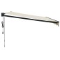 vidaXL Toldo retráctil automático color crema 4x3 m vidaXL Toldo retráctil automático color crema 4x3 m