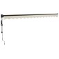 vidaXL Toldo retráctil automático color crema 4x3 m vidaXL Toldo retráctil automático color crema 4x3 m