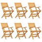 vidaXL Juego de comedor de jardín 7 piezas madera maciza de teca vidaXL Juego de comedor de jardín 7 piezas madera maciza de teca