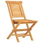 vidaXL Juego de comedor de jardín 7 piezas madera maciza de teca