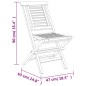 vidaXL Juego de comedor de jardín 7 piezas madera maciza de teca