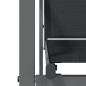 vidaXL Juego de comedor para jardín 5 piezas acero y textilene negro