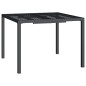 vidaXL Juego de comedor de jardín 3 piezas acero gris antracita