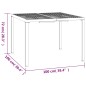 vidaXL Juego de comedor de jardín 3 piezas acero gris antracita
