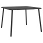 vidaXL Juego de comedor de jardín 7 piezas acero gris antracita vidaXL Juego de comedor de jardín 7 piezas acero gris antracita