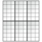 vidaXL Espejos de pared 6 uds metal negro 100x60 cm
