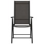 vidaXL Juego de comedor para jardín 7 piezas aluminio negro vidaXL Juego de comedor para jardín 7 piezas aluminio negro