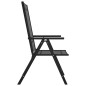 vidaXL Juego de comedor para jardín 7 piezas aluminio negro vidaXL Juego de comedor para jardín 7 piezas aluminio negro