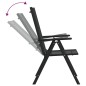 vidaXL Juego de comedor para jardín 7 piezas aluminio negro vidaXL Juego de comedor para jardín 7 piezas aluminio negro