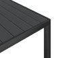 vidaXL Juego de comedor para jardín 7 piezas aluminio negro vidaXL Juego de comedor para jardín 7 piezas aluminio negro