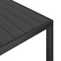 vidaXL Juego de comedor para jardín 7 piezas aluminio negro vidaXL Juego de comedor para jardín 7 piezas aluminio negro