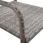 vidaXL Juego de comedor jardín 7 pzas ratán sintético acero gris negro