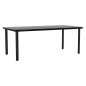 vidaXL Juego de comedor de jardín 9 pzas ratán sintético y acero negro vidaXL Juego de comedor de jardín 9 pzas ratán sintético y acero negro