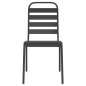 vidaXL Juego de comedor de jardín 7 piezas acero gris antracita vidaXL Juego de comedor de jardín 7 piezas acero gris antracita
