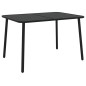 vidaXL Juego de comedor de jardín 7 piezas acero gris antracita vidaXL Juego de comedor de jardín 7 piezas acero gris antracita