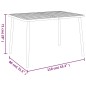 vidaXL Juego de comedor de jardín 7 piezas acero gris antracita vidaXL Juego de comedor de jardín 7 piezas acero gris antracita