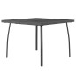 vidaXL Juego de comedor de jardín 3 piezas acero gris antracita